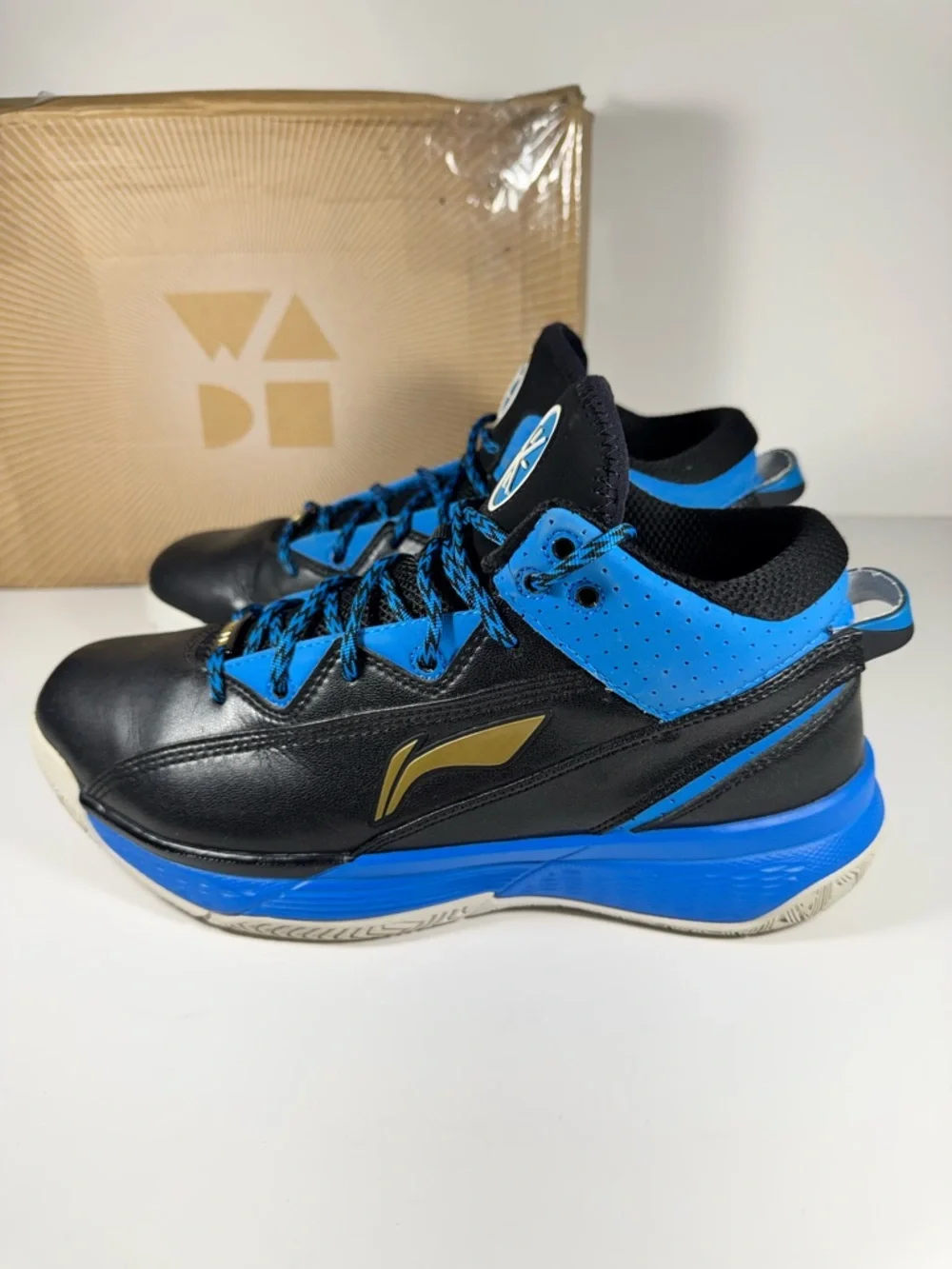 Li-Ning Way of Wade 2 Warrior Royal Blue Black White Dazzle Camo Sneakers 11 Men
